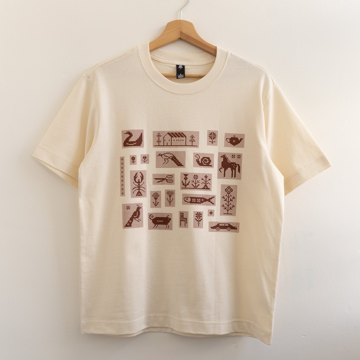 Pixel Illustration Screenprinted Tshirt
