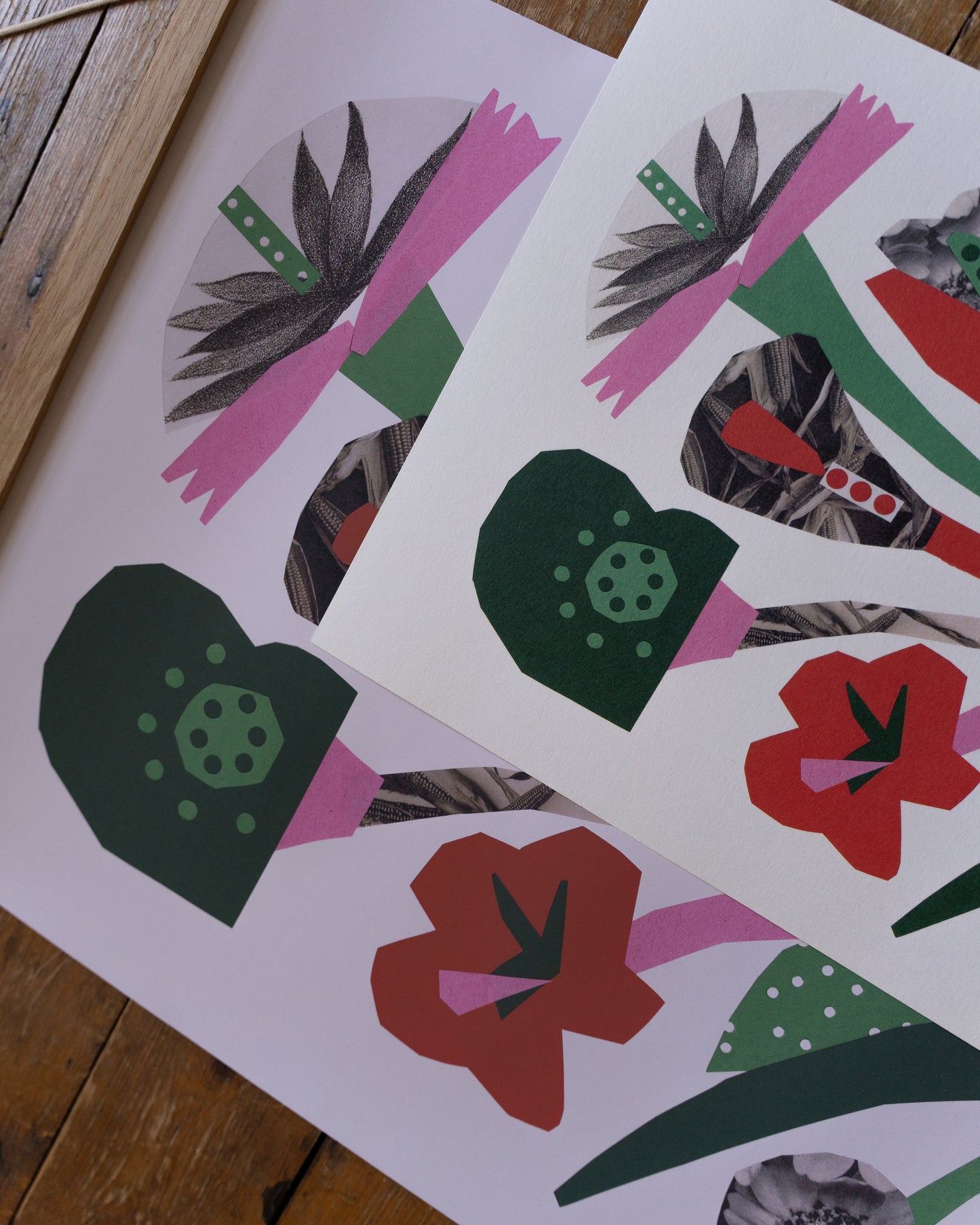 Flower Collage A2 Poster