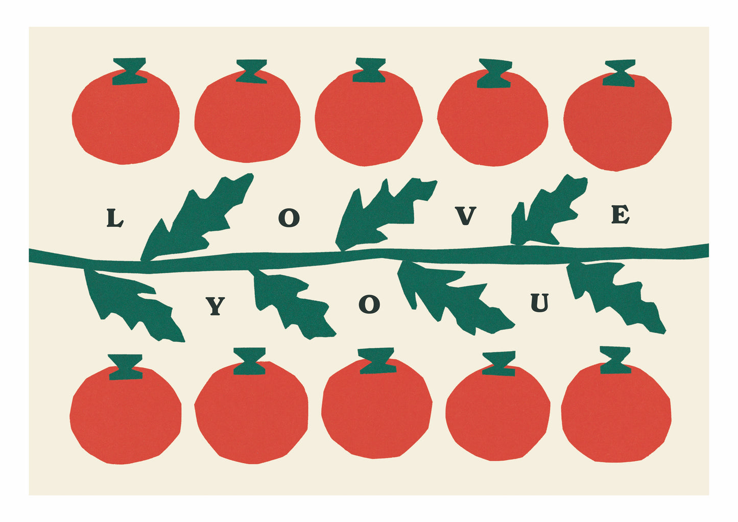 Love You Tomatoes A4 Print