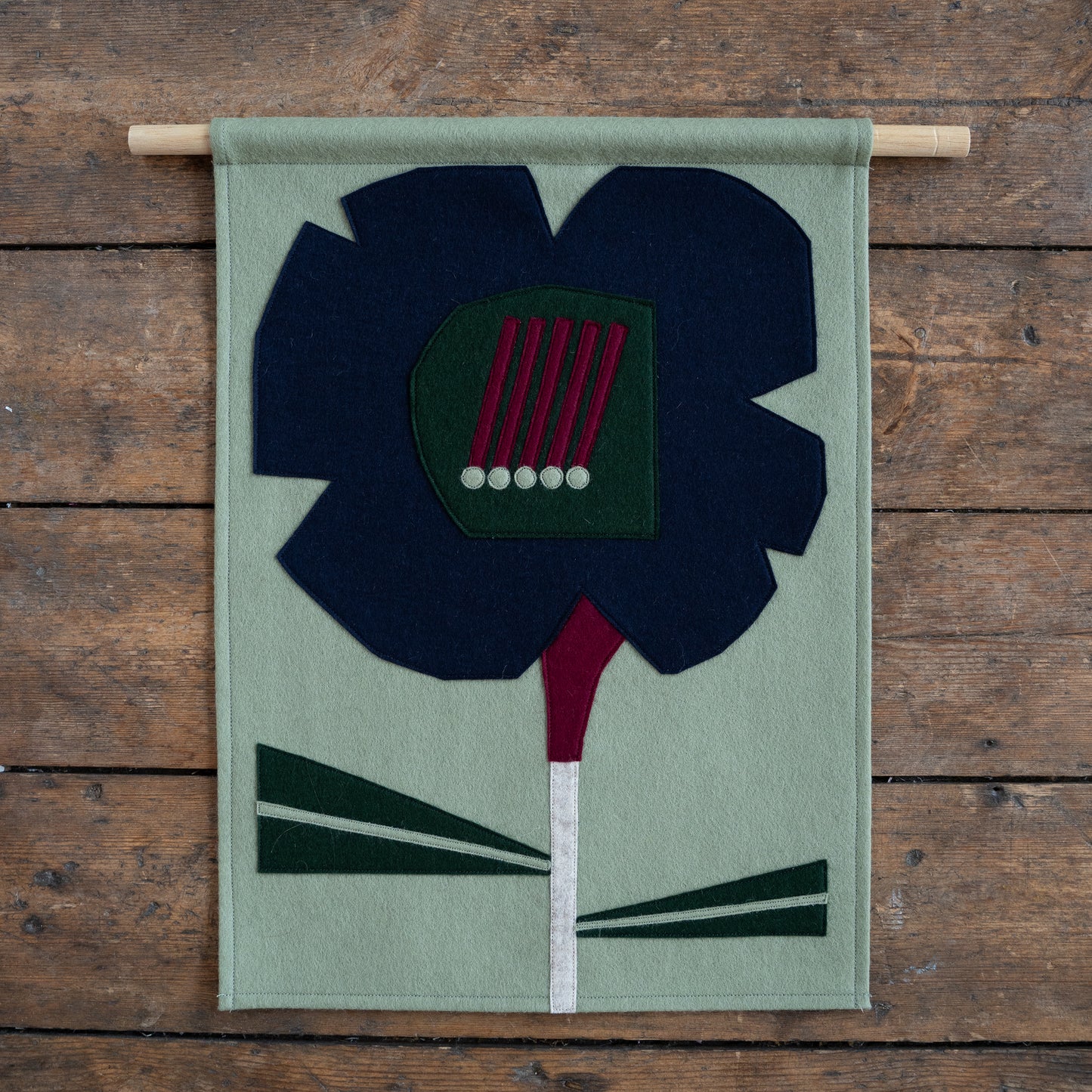 Green Flower Wall Hanging
