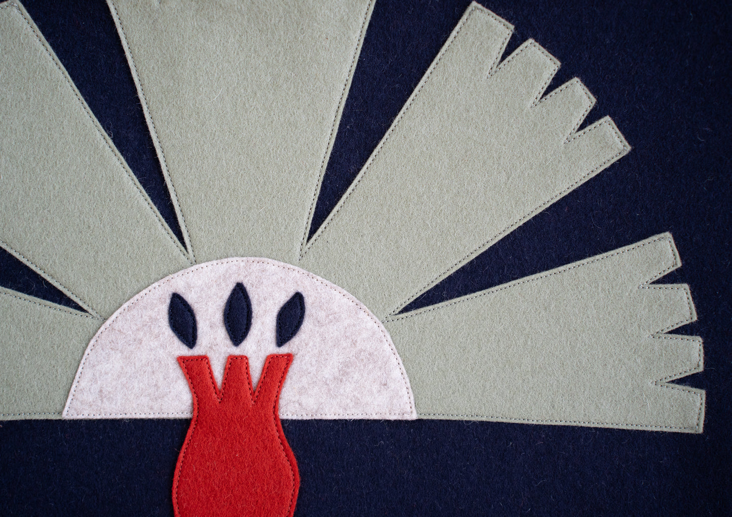 Navy Flower Wall Hanging