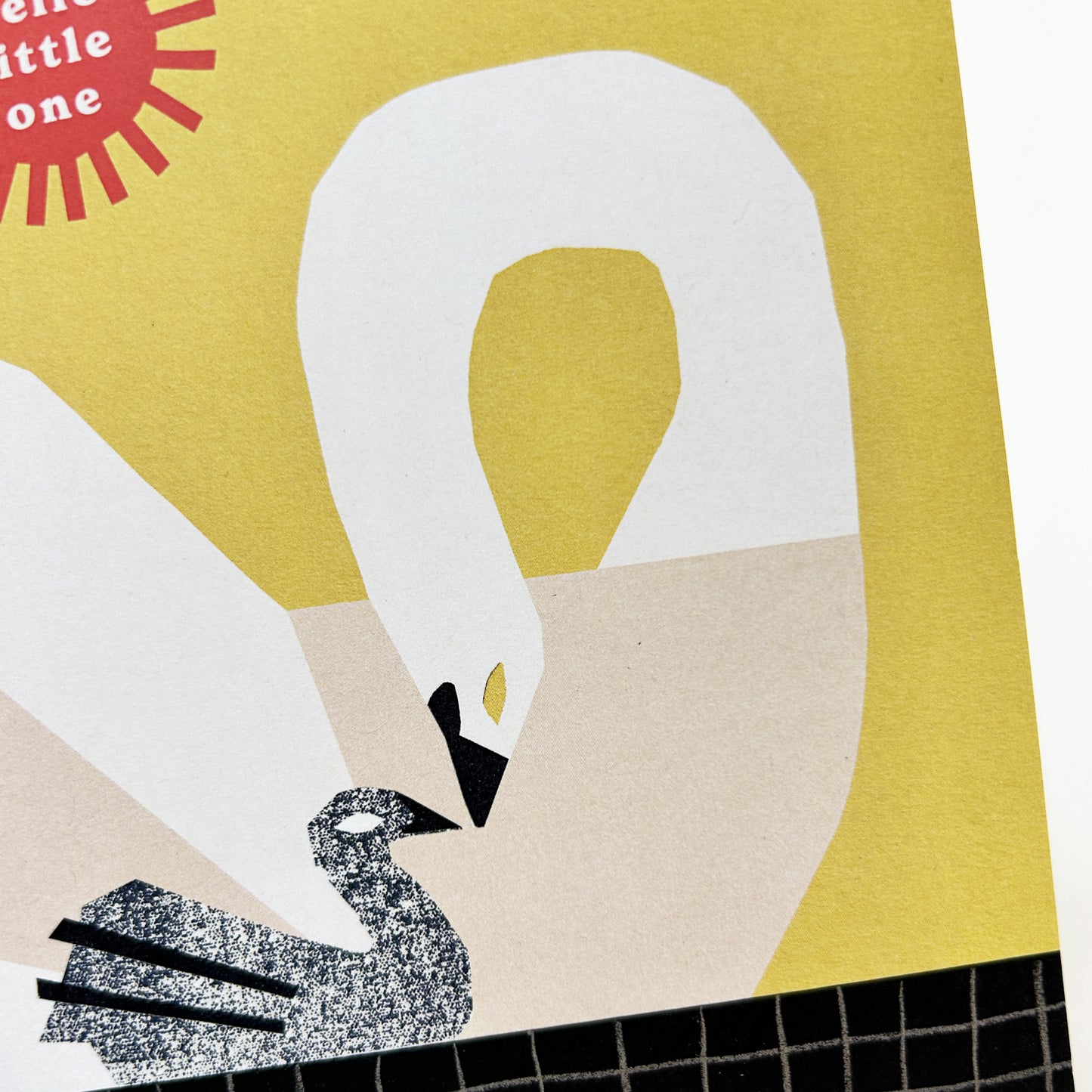 New Baby Swans Greetings Card