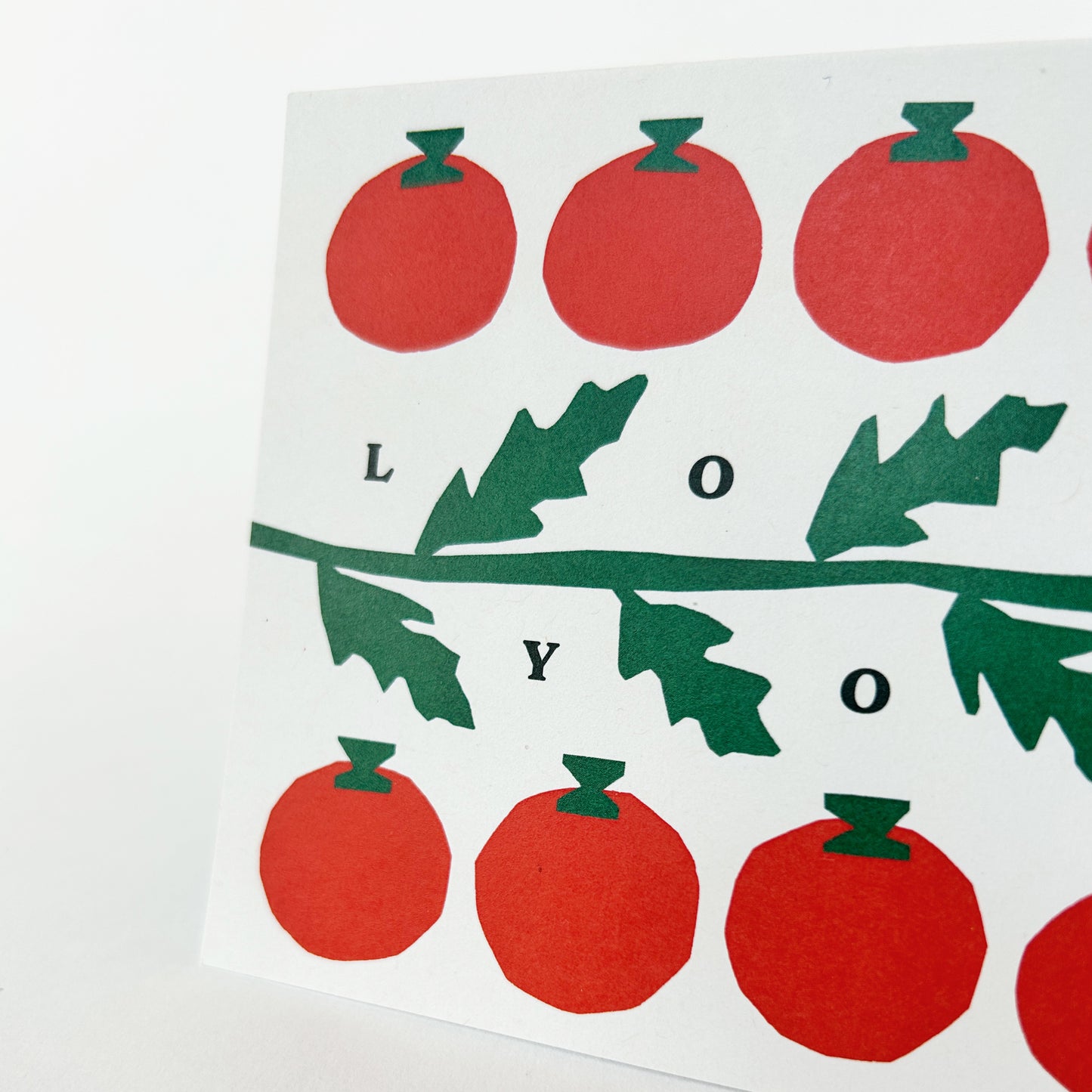 Love You Tomatoes Greetings Card