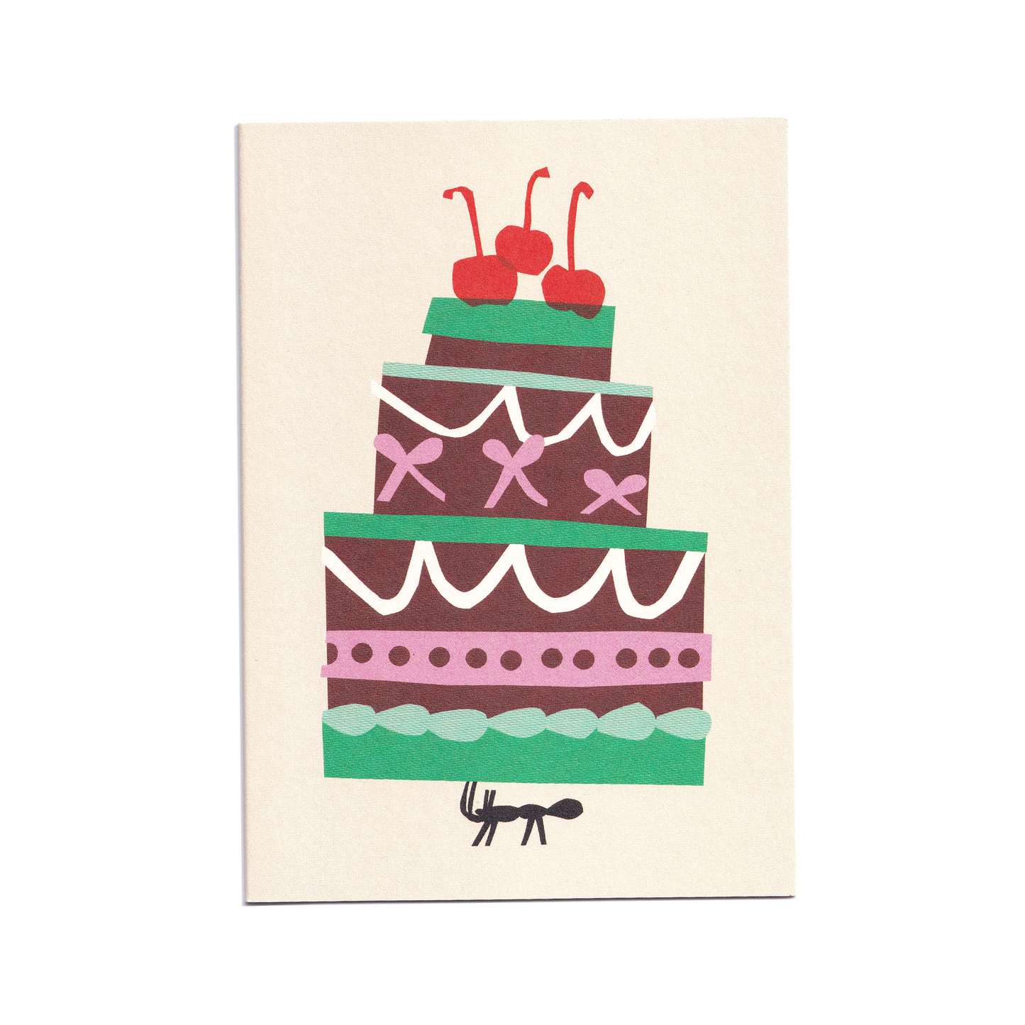 Ant Birthday Cake Greetings Card