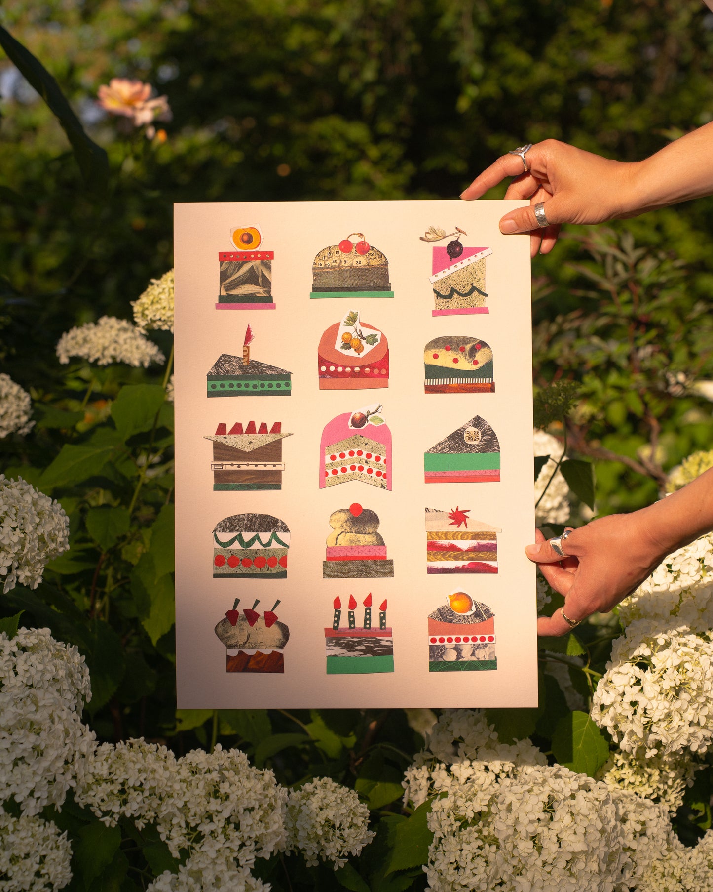 Cake Assortment A3 Print