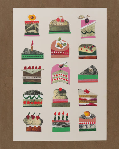 Cake Assortment A3 Print