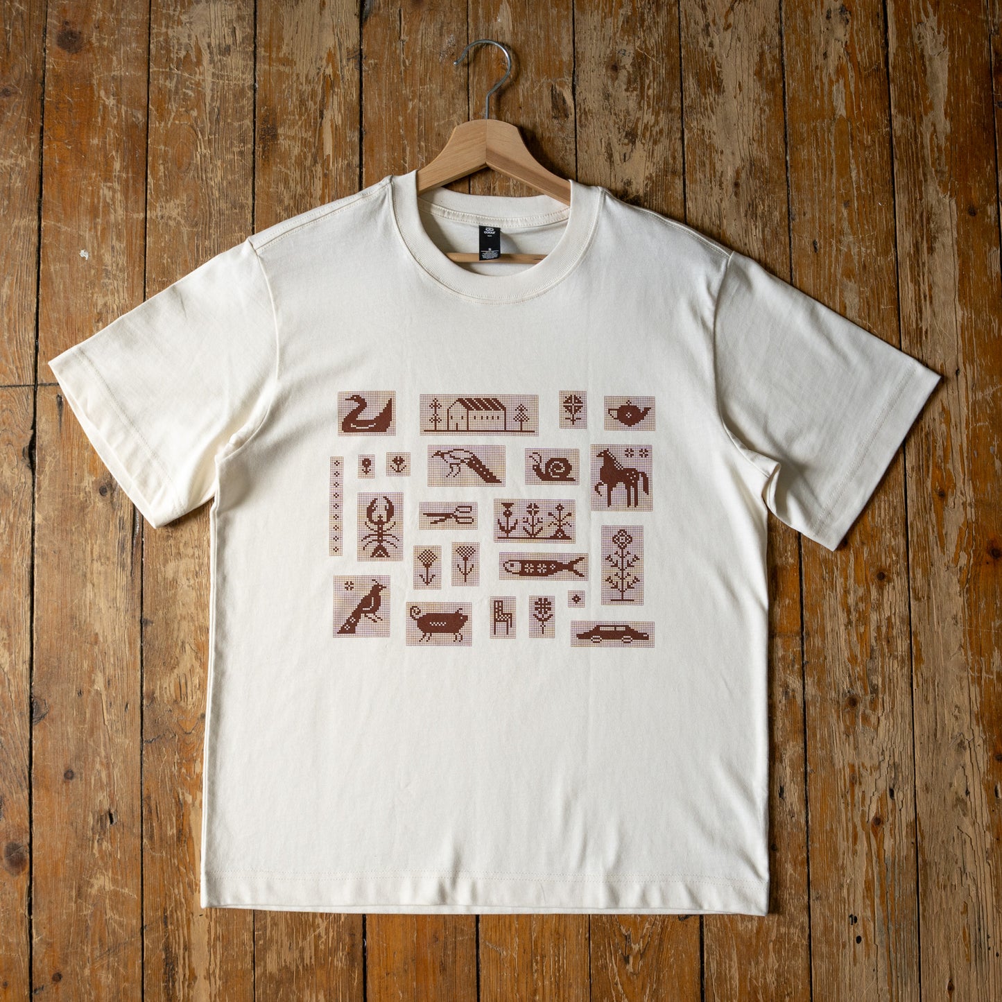 Pixel Illustration Screenprinted Tshirt