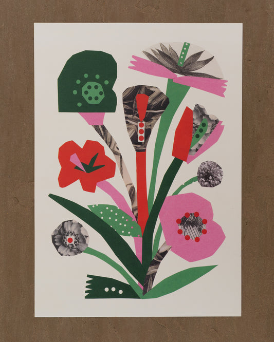 Flower Collage A3 Print
