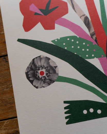 Flower Collage A3 Print