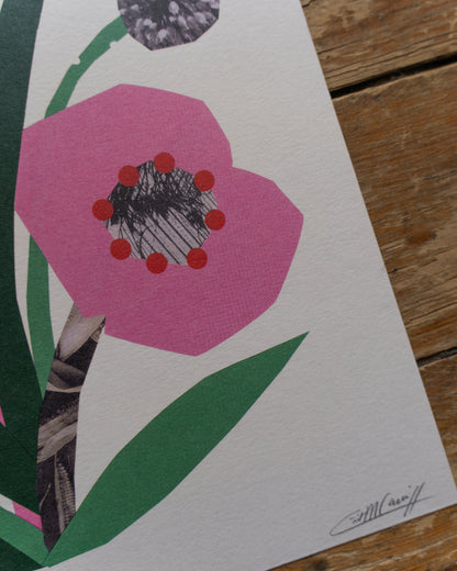 Flower Collage A3 Print