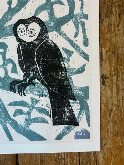 Owl in a Tree Print
