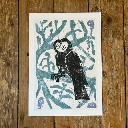 Owl in a Tree Print