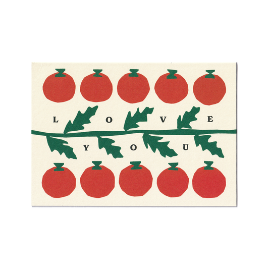 Love You Tomatoes Greetings Card