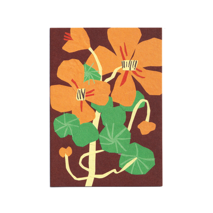 Nasturtiums Greetings Card
