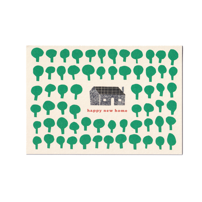 New Home Woods Greetings Card