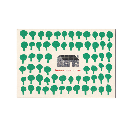 New Home Woods Greetings Card