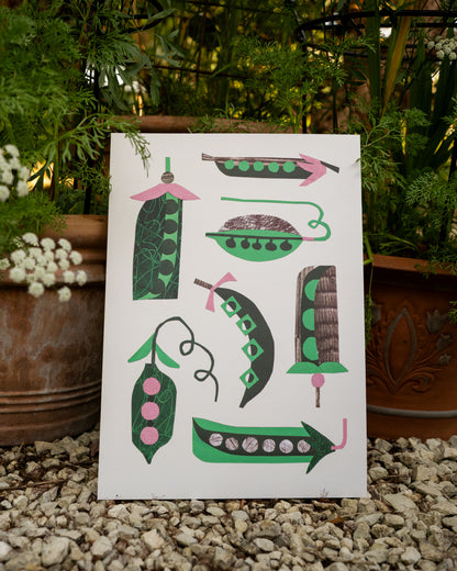 Peas A3 Print
