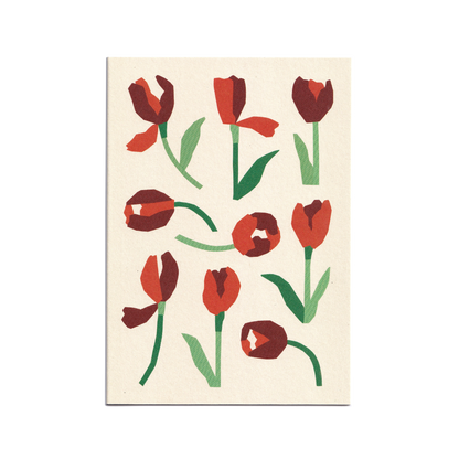 Tulips Greetings Card