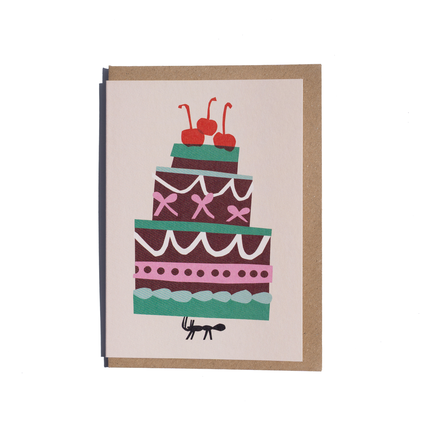 Ant Birthday Cake Greetings Card