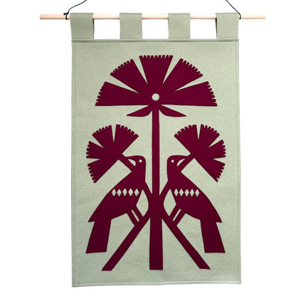 Birds and Flowers Wall Hanging #4