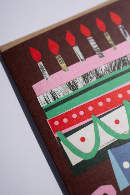 Birthday Hair Greetings Card