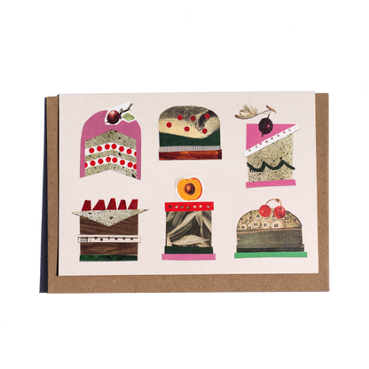 Cake Assortment 2 Greetings Card