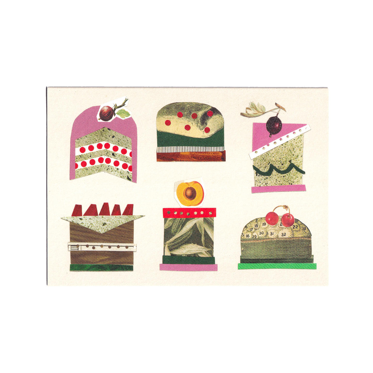 Cake Assortment 2 Greetings Card