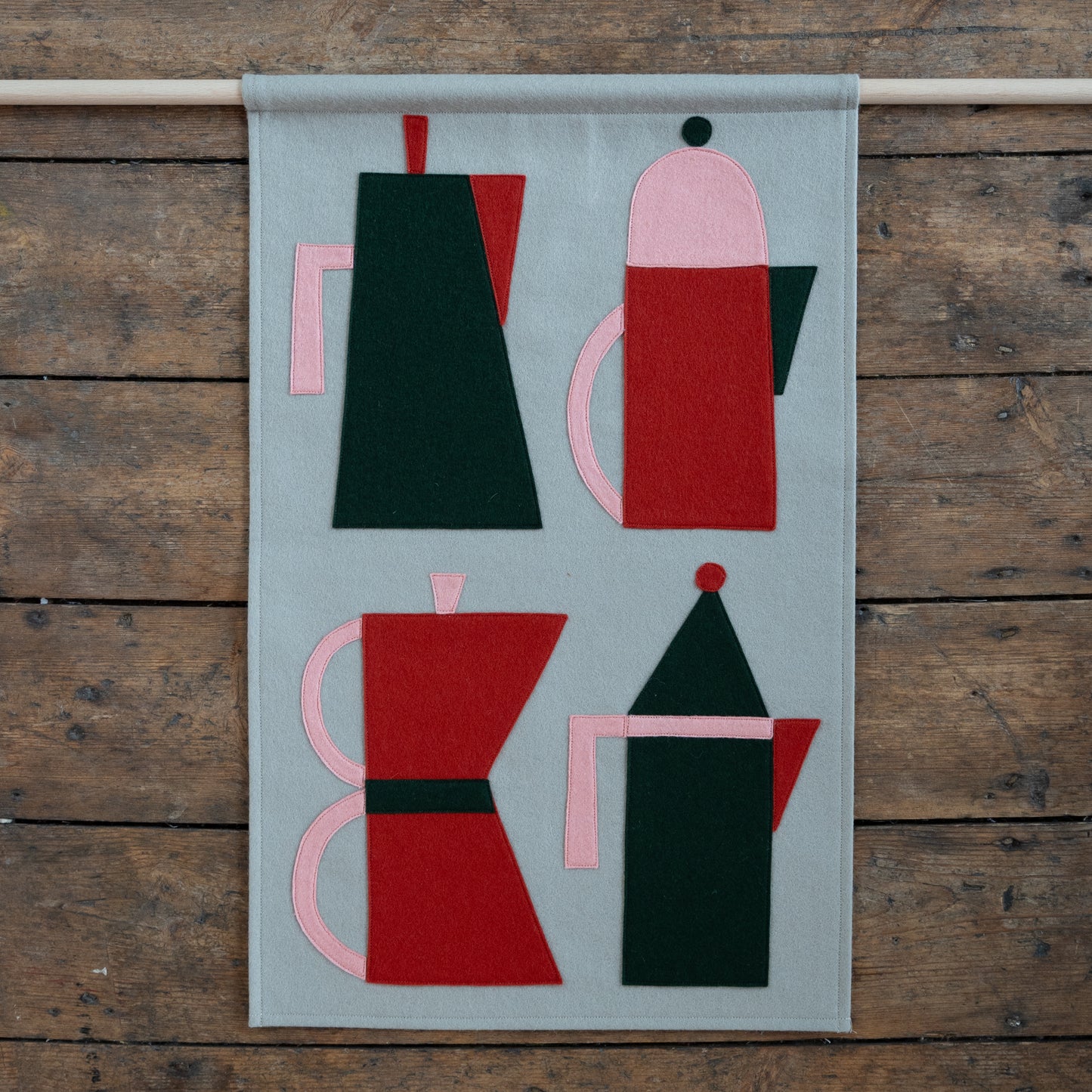 Coffee Pots Wall Hanging