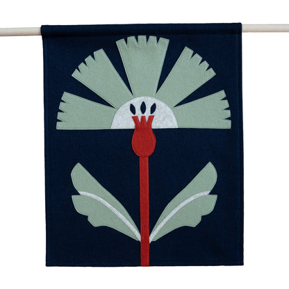 Navy Flower Wall Hanging