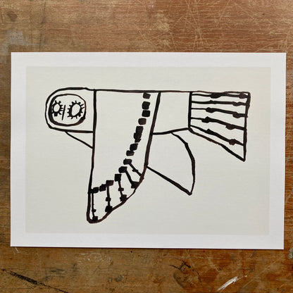 Owl Flying Print