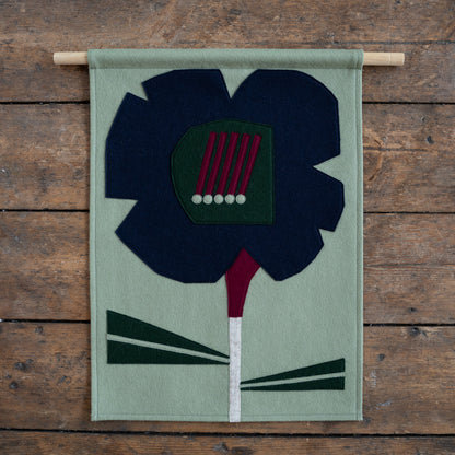 Green Flower Wall Hanging