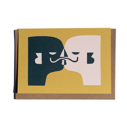 Kiss #2 Greetings Card