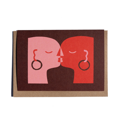 Kiss #3 Greetings Card