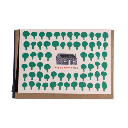 New Home Woods Greetings Card