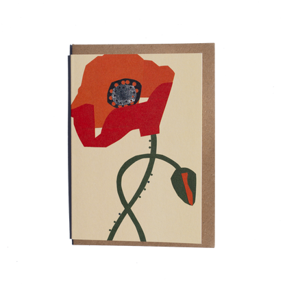 Poppy Greetings Card