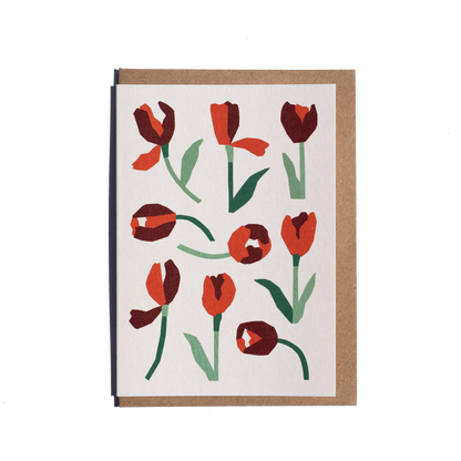 Tulips Greetings Card